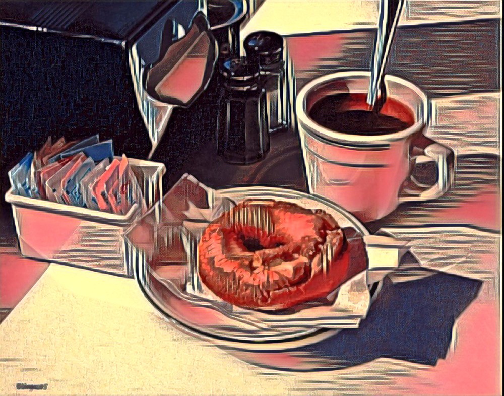 Moonlighting Ralph Goings,2005 Coffee and Donut